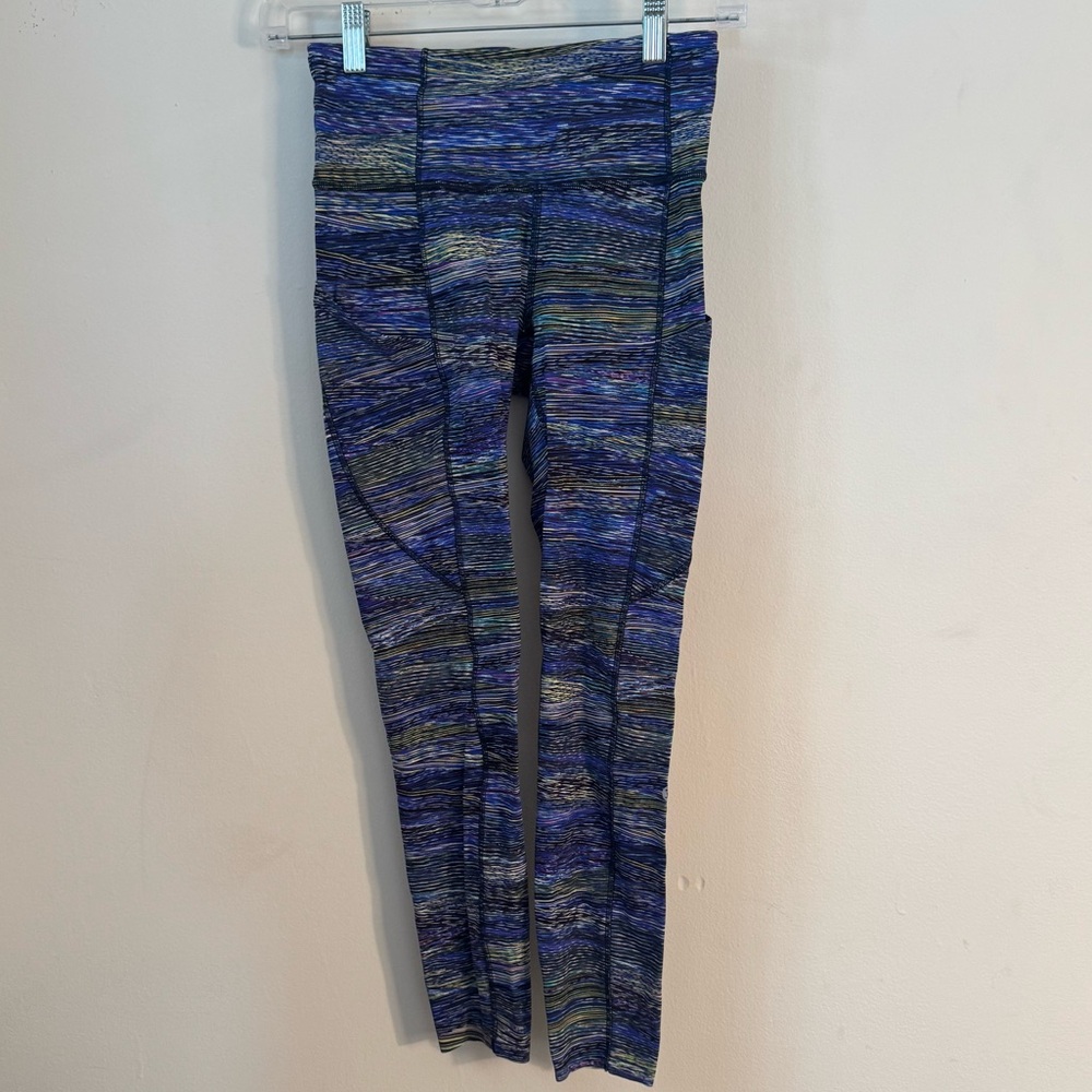 lululemon athletica Blue and Green Leggings